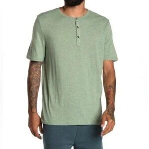 Threads 4 Thought Men's Short Sleeve Henley Green Size XS NWT